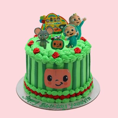 Cocomelon theme cake