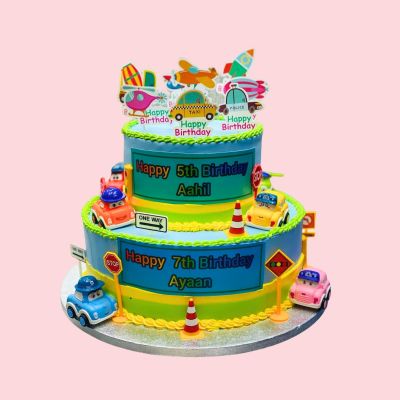Cars Theme Cake