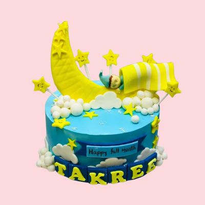 Baby On The Moon Cake