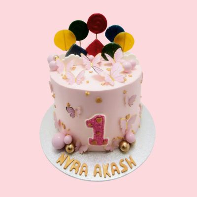 Butterfly Tower Cake