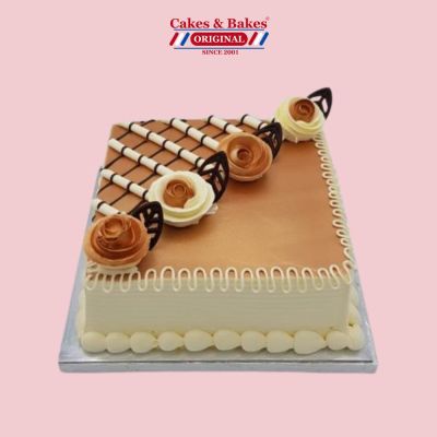 Square Roses Cake