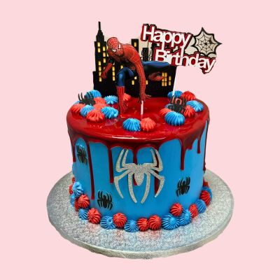 Spiderman Theme Cake