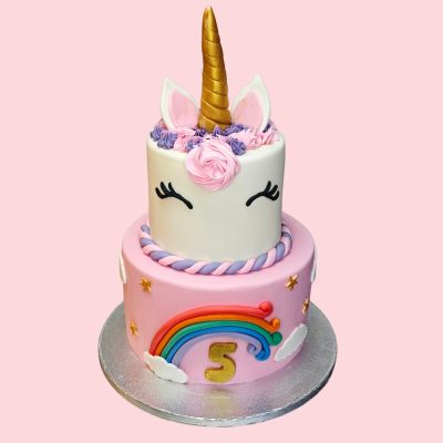 Unicorn Theme Fondant Cake